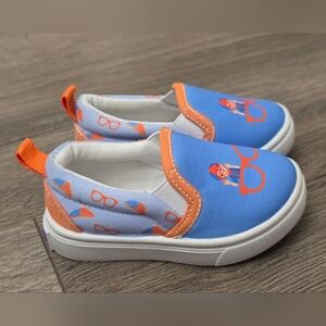 Blippi Slip On Baby/Toddler Sneakers Size 6 Fun Character Party Comfy Colorful